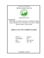 Thực hiện quy trình chăm sóc, nuôi dưỡng phòng và điều trị cho đàn gà Isa Brown tại công ty Thiên Thuận Tường – Quảng Ninh (Khóa luận tốt nghiệp)