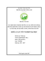 Xác định một số bệnh thường xảy ra trên đàn dê địa phương Định Hóa nuôi tại Chi nhánh nghiên cứu và phát triển động thực vật bản địa  huyện Phú Lương  tỉnh Thái Nguyên (Khóa luận tốt nghiệp)