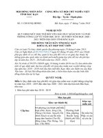 quy định mức thu học phí với hs mầm non