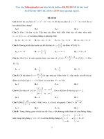 Đề thi thử THPTQG năm 2018   môn toán   đề 1   thầy nguyễn phụ hoàng lân   lize   file word có lời giải chi tiết 
