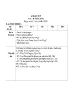 KẾ HOẠCH TUẦN 3