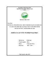 Đánh giá tình hình mắc một số bệnh ở lợn nái sinh sản và lợn con theo mẹ tại trại chăn nuôi Bình Minh  huyện Mỹ Đức  thành phố Hà Nội (Khóa luận tốt nghiệp)