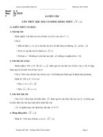 giáo án dạy thêm toán 9 cả năm