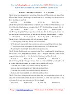 Đề thi thử THPTQG năm 2018   môn vật lý   đề thi thử THPT chuyên thái bình   lần 3   file word có lời giải chi tiết 