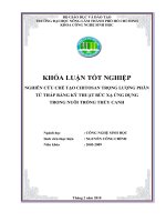 NGHIÊN CỨU CHẾ TẠO CHITOSAN TRỌNG LƯỢNG PHÂN TỬ THẤP BẰNG KỸ THUẬT BỨC XẠ ỨNG DỤNG TRONG NUÔI TRỒNG THỦY CANH