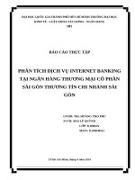 Tiểu luận thực trạng internet banking ở sacombank chi nhánh sài gòn