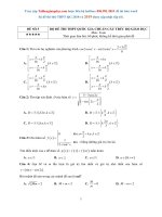 Đề thi thử THPTQG năm 2018   môn toán   bộ đề TN toán   đề 05   file word có lời giải chi tiết 