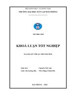Nghiên cứu khả năng tách dầu thủy lực khỏi bề mặt phôi kim loại (Khóa luận tốt nghiệp)