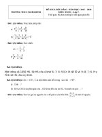 de thi kscl đầu năm môn toán 7