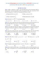 Đề thi thử THPTQG năm 2018   môn toán   đề 20   gv đặng việt đông   file word có lời giải chi tiết 