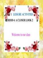 Unit 01 Leisure Activities Lesson 3 A Closer Look 2