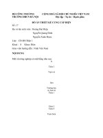 bài tập lớn thiết kế cung cấp điện