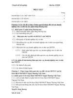 Giải pháp nâng cao hiệu quả hoạt động tín dụng Ngân hàng đối với doanh nghiệp vừa và nhỏ tại Ngân hàng TMCP Ngoại Thương Việt Nam –Sở Giao Dịch