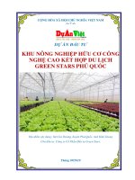 Khu nông nghiệp công nghệ cao kết hợp du lịch green stars phú quốc 