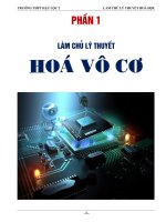 LÀM CHỦ lý THUYẾT HOÁ học 10,11,12
