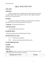 Giáo án Hóa học 8 bài 11: Bài luyện tập 2