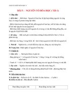 Giáo án Hóa học 8 bài 5: Nguyên tố hóa học