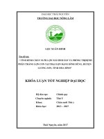 Tình hình chăn nuôi lợn nái sinh sản và phòng trị bệnh phân trắng lợn con tại trại lợn Đặng Đình Dũng, huyện Lương Sơn  tỉnh Hòa Bình (Khóa luận tốt nghiệp)