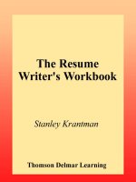 The resume writers workbook, 2nd edition 
