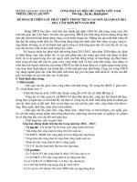 KẾ HOẠCH CHIẾN LƯỢC PHÁT TRIỂN TRƯỜNG THCS CAO SƠN GIAI ĐOẠN 2013 – 2015, TẦM NHÌN ĐẾN NĂM 2020