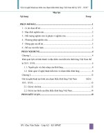 TIỂU LUẬN giá trị nghệ thuật tạo hình của chạm khắc đình làng việt nam thế kỷ XVI – XVII