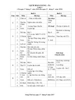 GIÁO ÁN TUẦN 2  LỚP 5