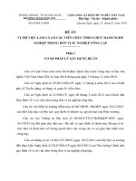 ĐỀ án VỊ TRÍ VIỆC LÀM VÀ CƠ CẤU VIÊN CHỨC THEO CHỨC DANH NGHỀ NGHIỆP TRONG ĐƠN VỊ SỰ NGHIỆP CÔNG LẬP