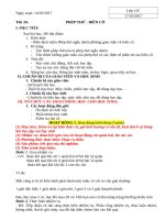 giáo án đổi mới phép thử và biến cố