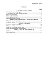 sáng kiến kinh nghiệm Công nghệ 9 hay