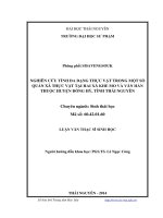 Nghiên cứu tính đa dạng thực vật trong một số quần xã thực vật tại hai xã Khe Mo và Văn Hán thuộc huyện Đồng Hỷ, tỉnh Thái Nguyên (Luận văn thạc sĩ)