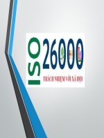 ISO 26000 tiêu chuẩn về trách nhiệm đối với xã hội