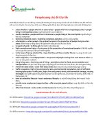 Paraphrasing   chu de city life   ielts nguyenhuyen 