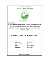 Áp dụng biện pháp chăm sóc, nuôi dưỡng và phòng trị bệnh trên đàn gà thương phẩm nuôi tại Trại gà Công ty Emivet  xã Ngọc Lương  huyện Yên Thủy  tỉnh Hòa Bình (Khóa luận tốt nghiệp)