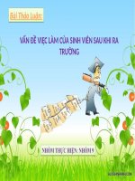 Vấn đề việc làm của sinh viên sau khi ra trường