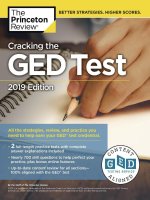 Cracking the GED test with  with 2 practice exams all the strategies, review, and practice you need , 2019 edition (gnv64)  