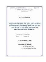 Nghiên cứu đặc điểm lâm sàng, cận lâm sàng và ứng dụng phân loại mô bệnh học ung thư biểu mô tuyến phế quản theo Hiệp hội ung thư phổi quốc tế năm 2011 (FULL TEXT)