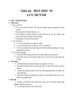 Giáo án Hóa học 10 bài 30: Lưu huỳnh