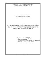 skkn thiết kế bài giảng theo phương pháp học tập nhóm và hướng dẫn tự học cho học sinh trong môn GDCD lớp 10  bài 10 