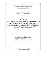 skkn kết hợp phương pháp dạy học phát hiện và giải quyết vấn đề với một số kĩ thuật dạy học tích cực nhằm nâng cao hiệu quả dạy học môn GDCD THPT 