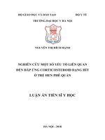 LATS Y HỌC-Nghiên cứu một số yếu tố liên quan đến đáp ứng corticosteroid dạng hít ở trẻ hen phế quản (FULL TEXT)