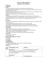 Giáo án Hóa học 10 bài 30: Lưu huỳnh