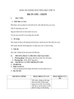 Giáo án Hóa học 10 bài 29: Oxi  Ozon