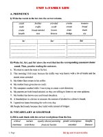 BÀI TẬP TIẾNG ANH 10 CHƯƠNG TRÌNH 10 NĂM