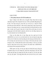 skkn rèn LUYỆN kỹ NĂNG SỐNG CHO học SINH THÔNG QUA CÔNG TÁC CHỦ NHIỆM LỚP                                          VÀ HOẠT ĐỘNG GIÁO DỤC NGOÀI GIỜ LÊN LỚP