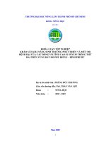 KHÓA LUẬN TỐT NGHIỆP KHẢO SÁT KHẢ NĂNG SINH TRƯỞNG PHÁT TRIỂN VÀ MỨC ĐỘ BỆNH HẠI CỦA CÁC DÒNG VÔ TÍNH CAO SU Ở NĂM TRỒNG THỨ HAI TRÊN VÙNG ĐẤT ĐỎ PHÚ RIỀNG – BÌNH PHƯỚC