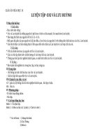 Giáo án Hóa học 10 bài 34: Luyện tập oxi và lưu huỳnh