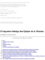 Don quijote by miguel de cervantes 