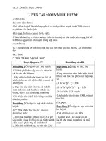 Giáo án Hóa học 10 bài 34: Luyện tập oxi và lưu huỳnh