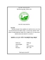 Đánh giá khả năng nhiễm cầu trùng ở gà Cáy Củm tại Chi nhánh NCPT động thực vật bản địa thuộc Tổng công ty khai khoáng miền núi và hiệu lực của hai loại thuốc RTD  Coccistop và Avicoc (Khóa luận tốt nghiệp)