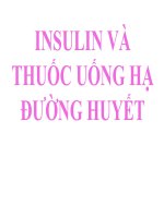 Insulin và thuốc uống hạ đường huyết   Tài Liệu Y dược 2018